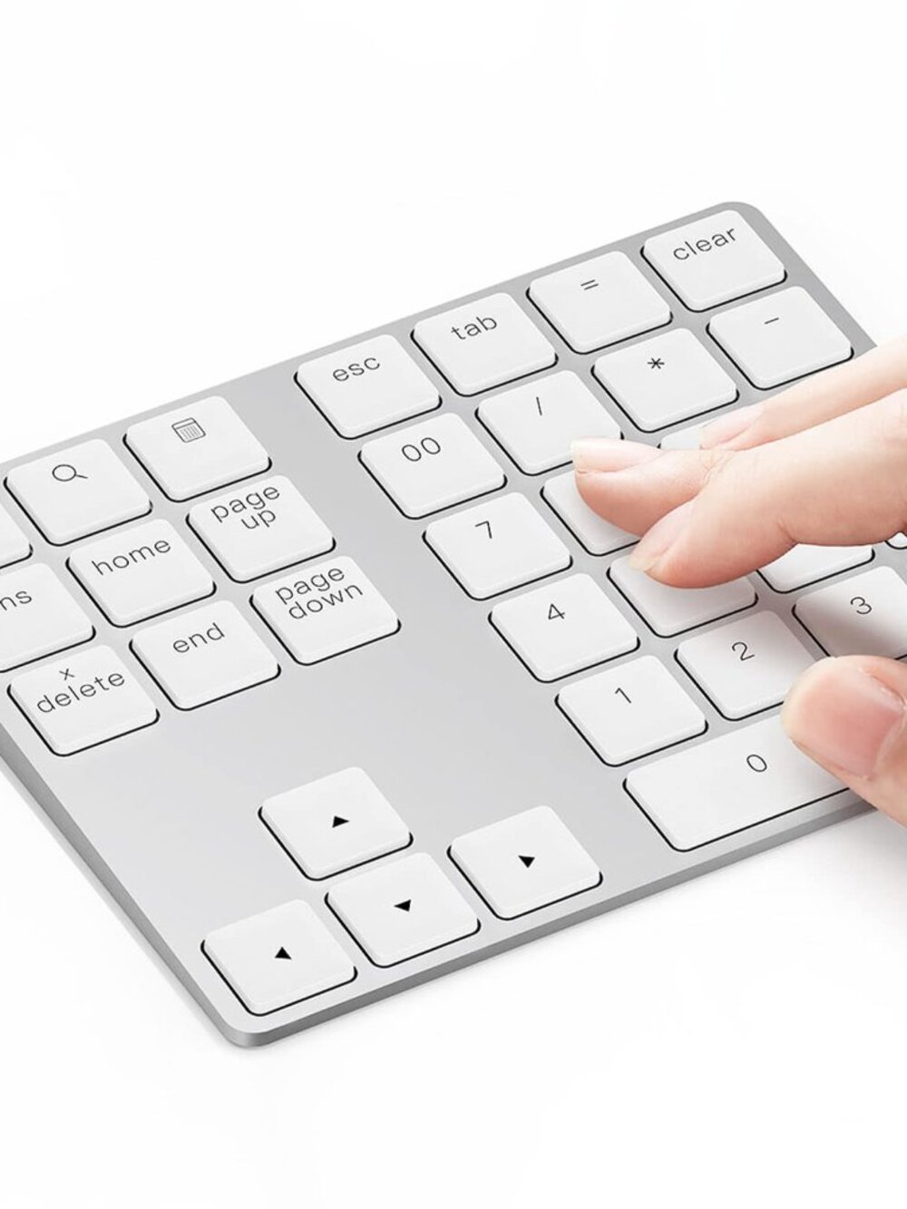 NEW Lekvey Bluetooth Number Pad Aluminum Rechargeable Slim 34-Keys External Data